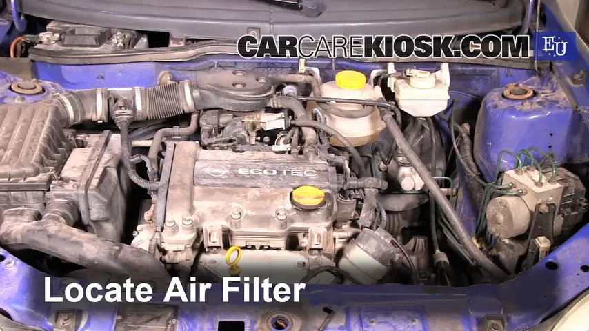 1998 Opel Corsa B II 1.0L 3 Cyl. Filtro de aire (motor) Cambio